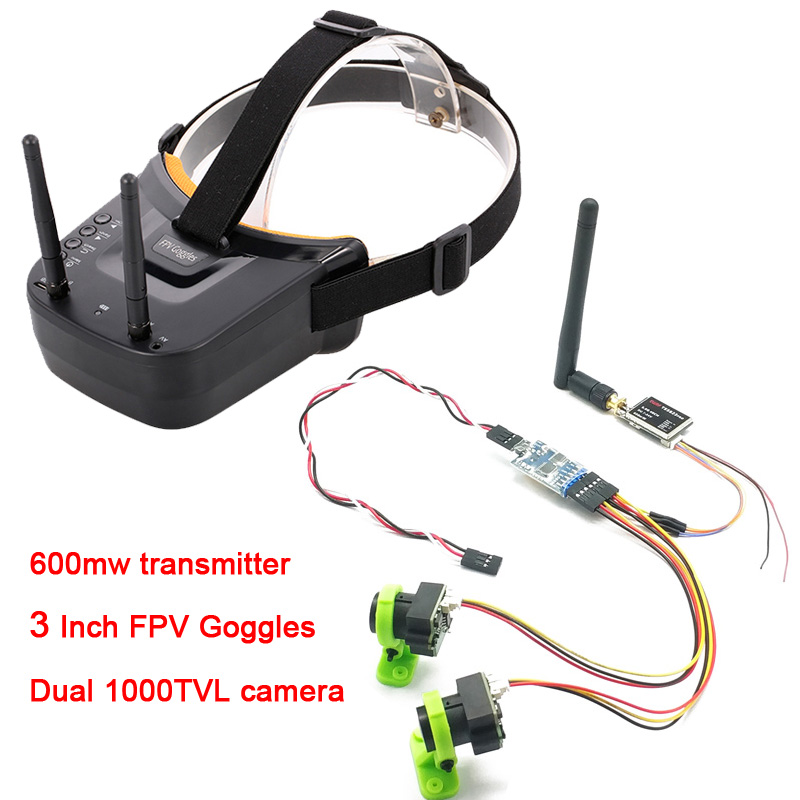 Brushless Motor Thrust Test Stand - 3 channel Dual Video camera CMOS